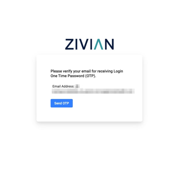 One-Time Password Login Process