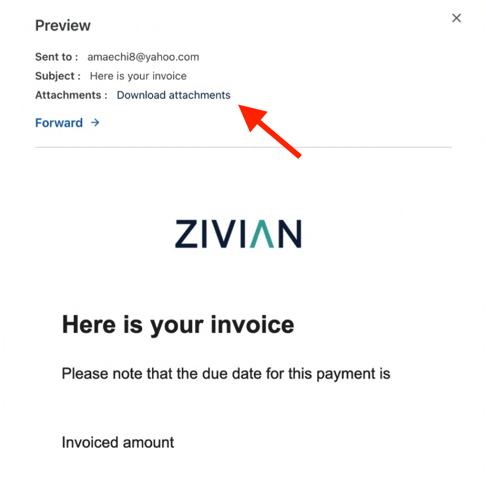 invoice email